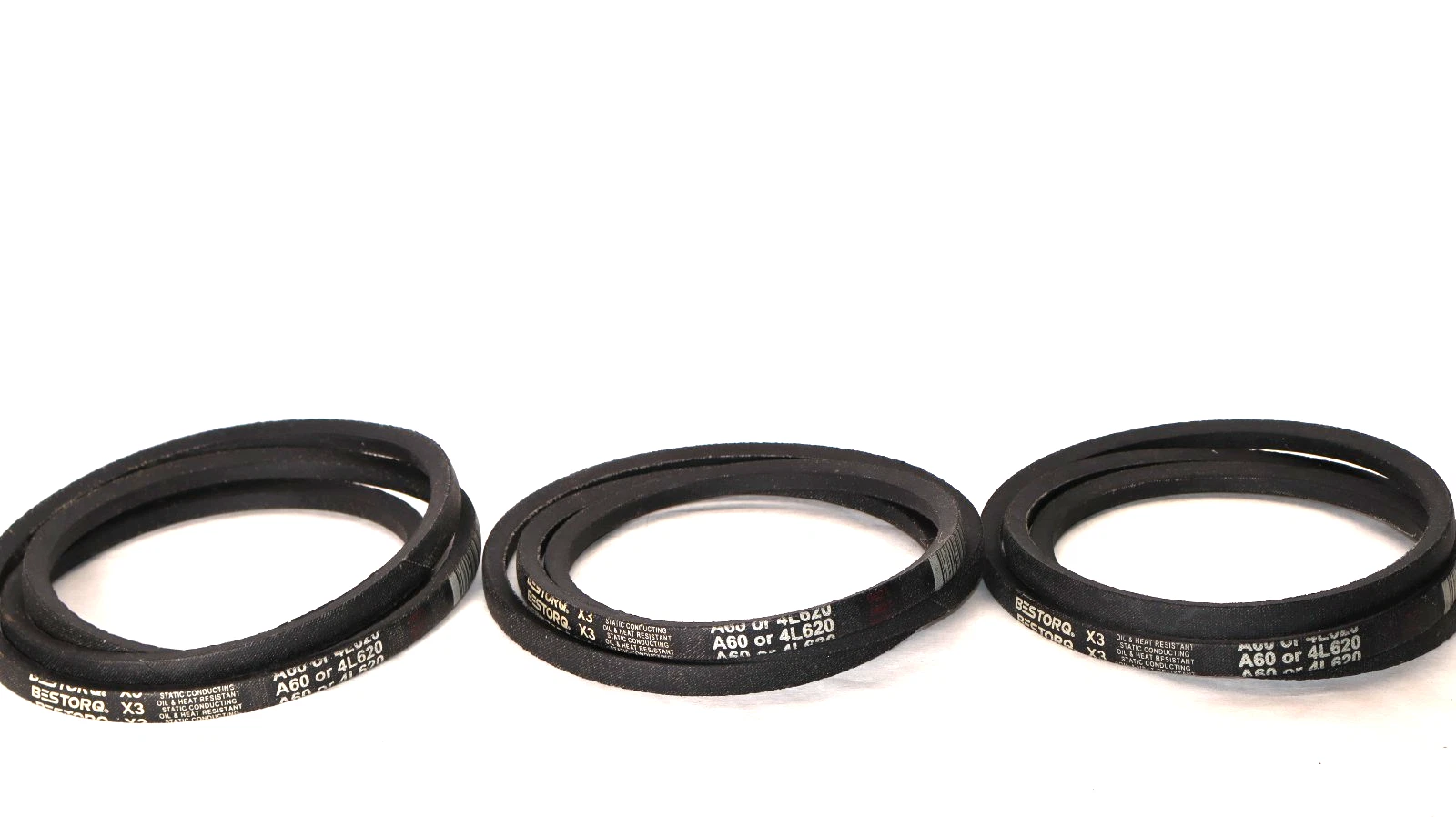(NEW - Lot of 3) BESTORQ A60 , A-60 , 4L620 V-Belt