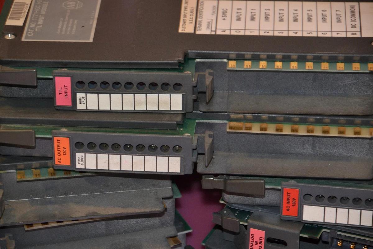 Used Lot of 8 Allen Bradley 1771  PLC cards 1771-IGC OGC OZ IA IFE IA OA