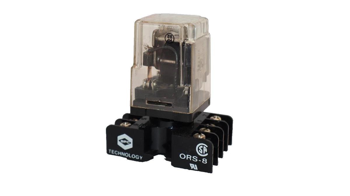 Used Potter & Brumfield KRPA-11AG-120 , KRPA11AG120 120V Coil Relay with Base ORS-8