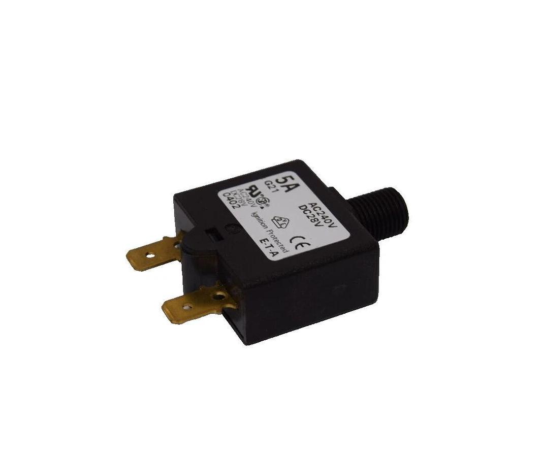 Lot 5  E-T-A ETA 1658 G21 5A BREAKER  8-41sec 5A 5 Amp G21 1658 240vac 28vdc NEW