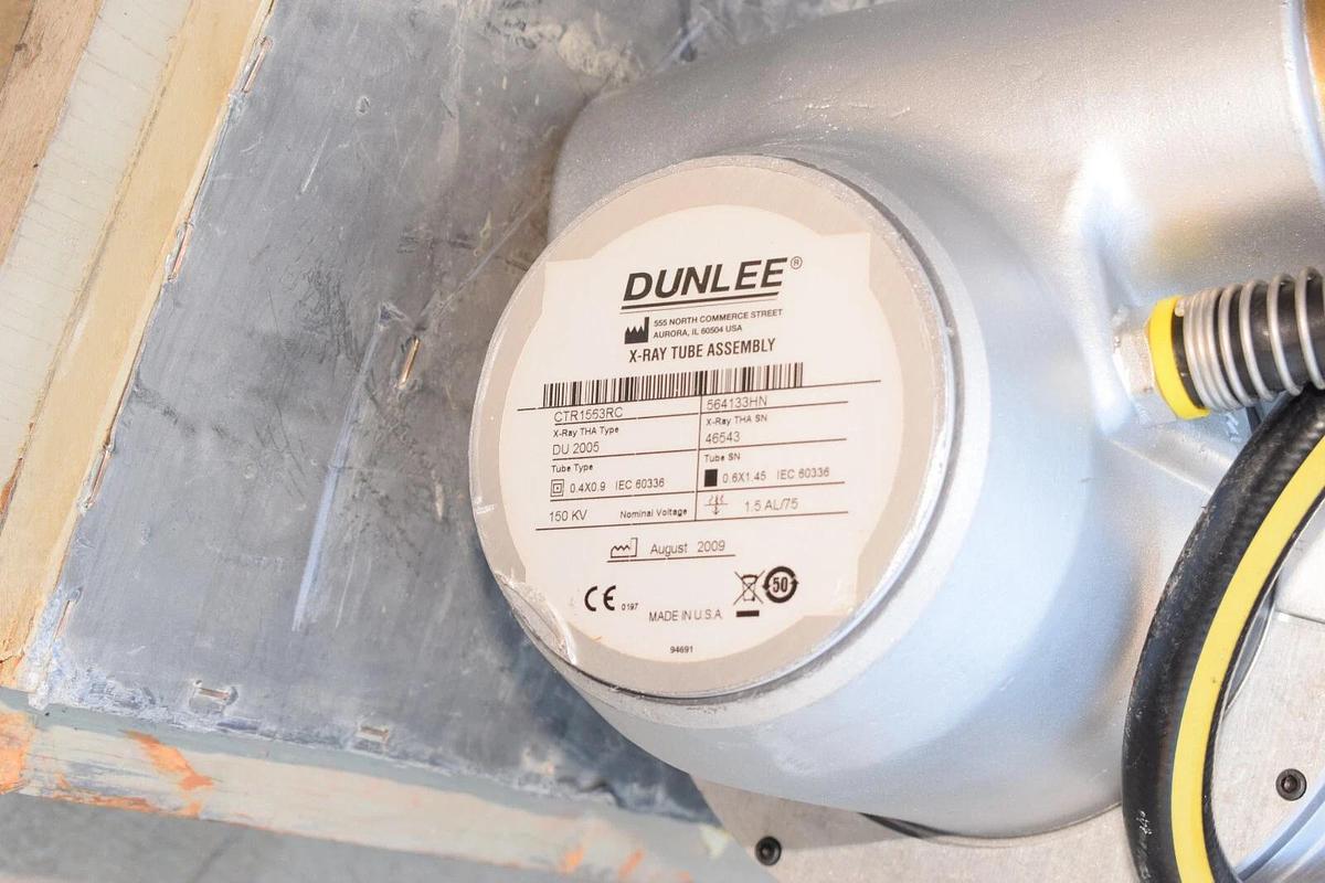 Used Dunlee X-Ray Tube Assembly CTR1563RC 564133HN DU 2005 46543 .4x.9 150kv