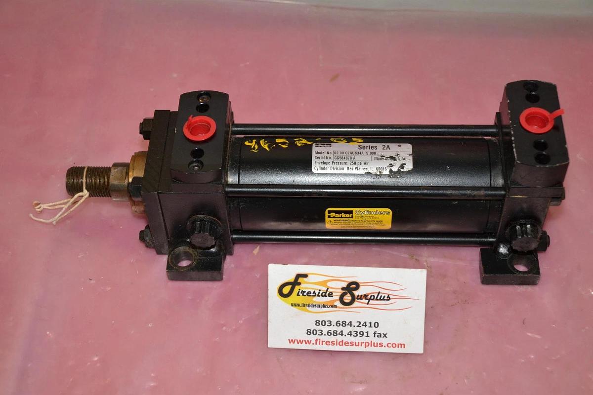 Refurbished PARKER CYLINDER 02.00 C2AUS34A 5.000 02.00C2AUS34A5.000 SER. 2A 250 PSI 250PSI