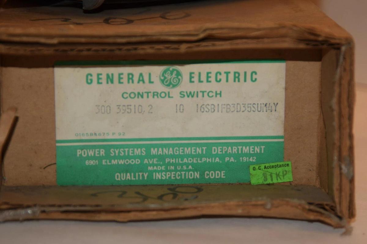 NEW GENERAL ELECTRIC 16SB1FB3D35SUM4Y 4 STAGE 3 POSITION CAM SWITCH