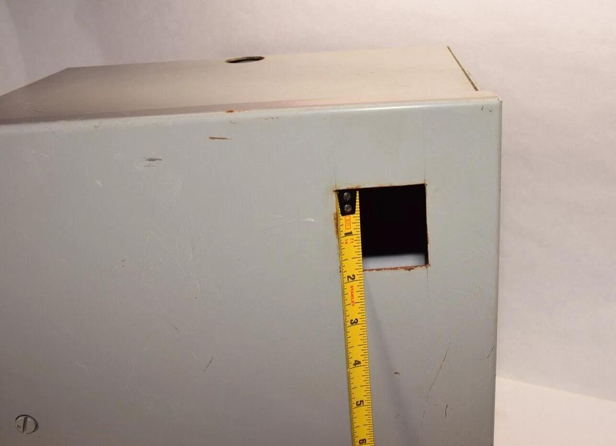 Used WIEGMANN 38248 , 14." x 12" x 8"  Electric Box  Enclosure, with backplate