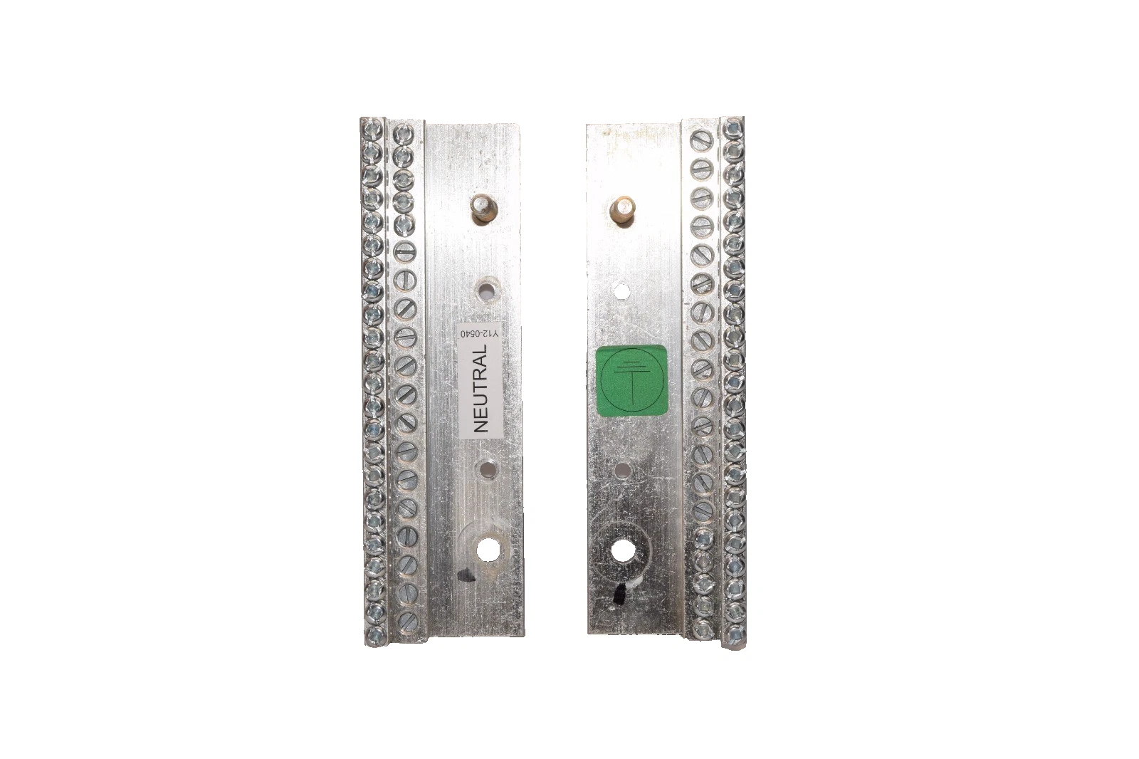 Used Y12-0540 Neutral/Ground Aluminum Bussbar Terminal (Lot of 2)