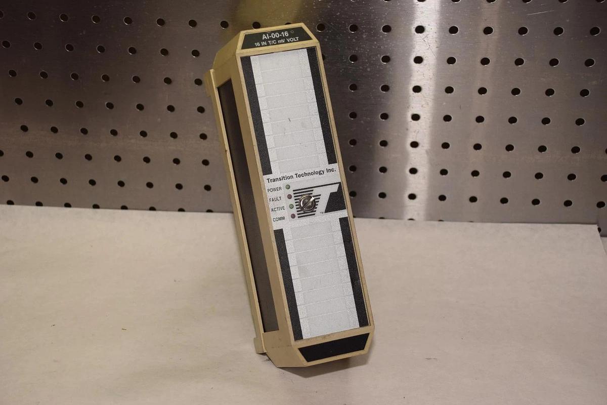 Used TRANSITION TECHNOLOGY INC. AI-00-16 AI0016 16 IN T/C mV VOLT 0-5VDC 20nA MODULE