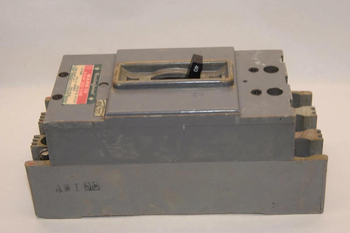 Used WESTINGHOUSE HF3040 HX-61 3P 40A 40 Amp 40 A HF-Frame Mark 75 Circuit Breaker