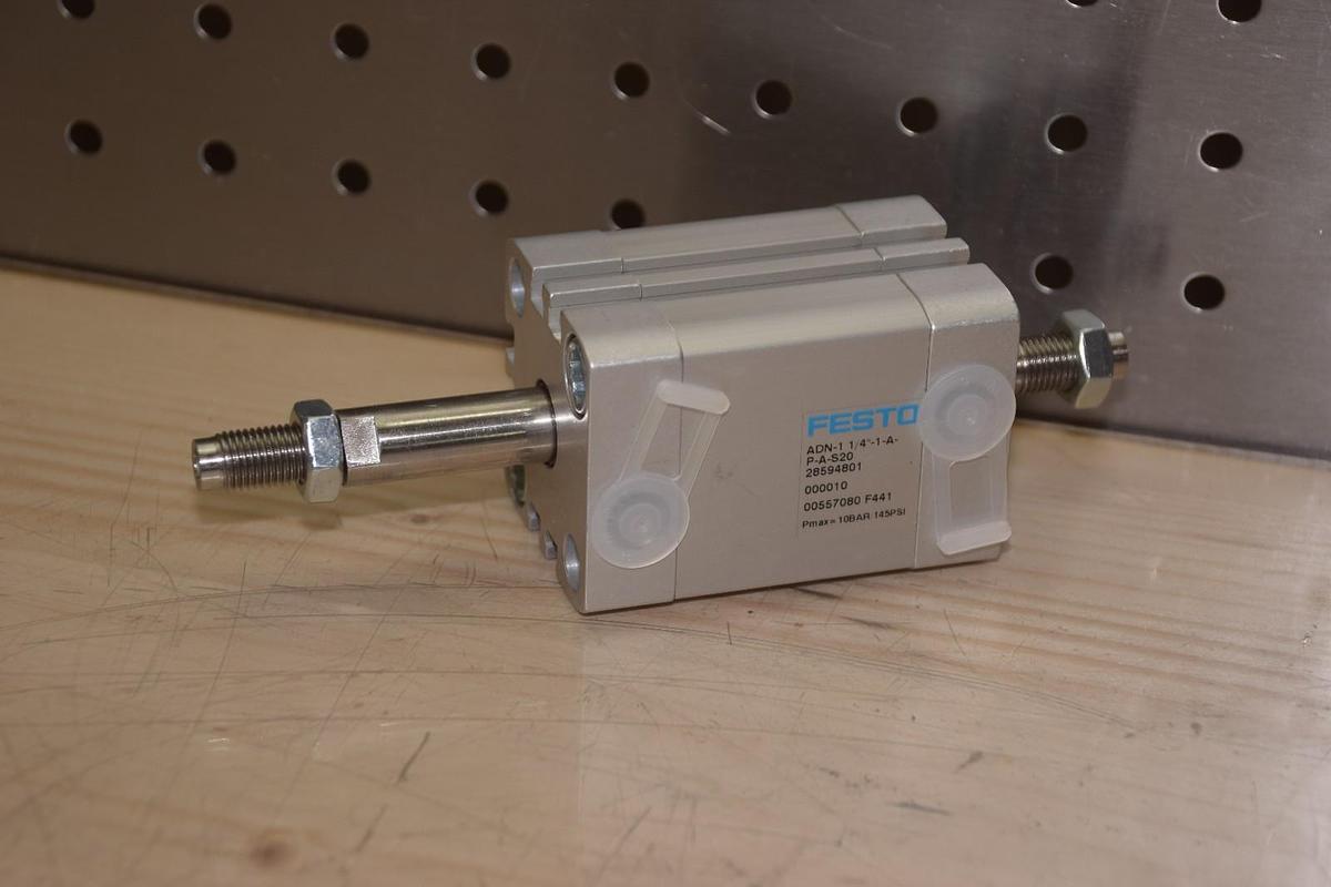 FESTO ADN-1 1/4-1-A-P-A-S20 10 BAR 145psi PNEUMATIC CYLINDER NEW