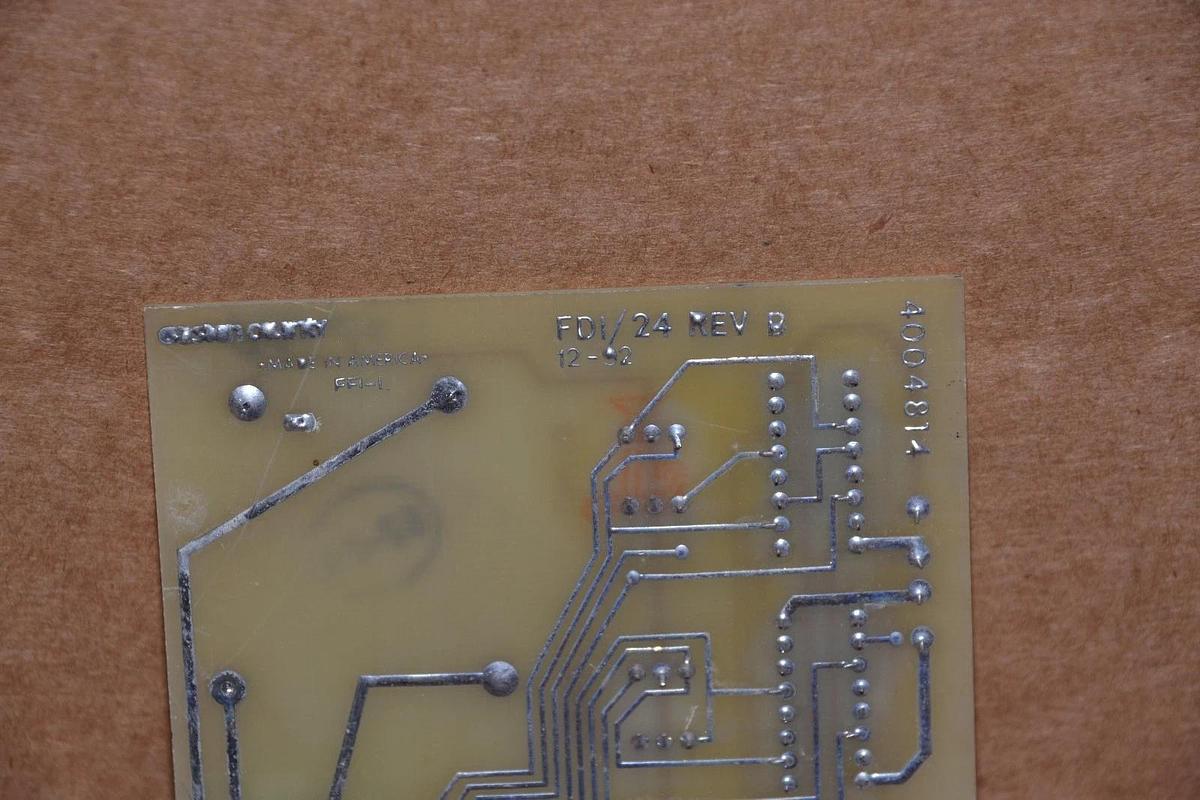 Used GASTON COUNTY 4004806 FDI/24 REV B CIRCUIT BOARD CARD