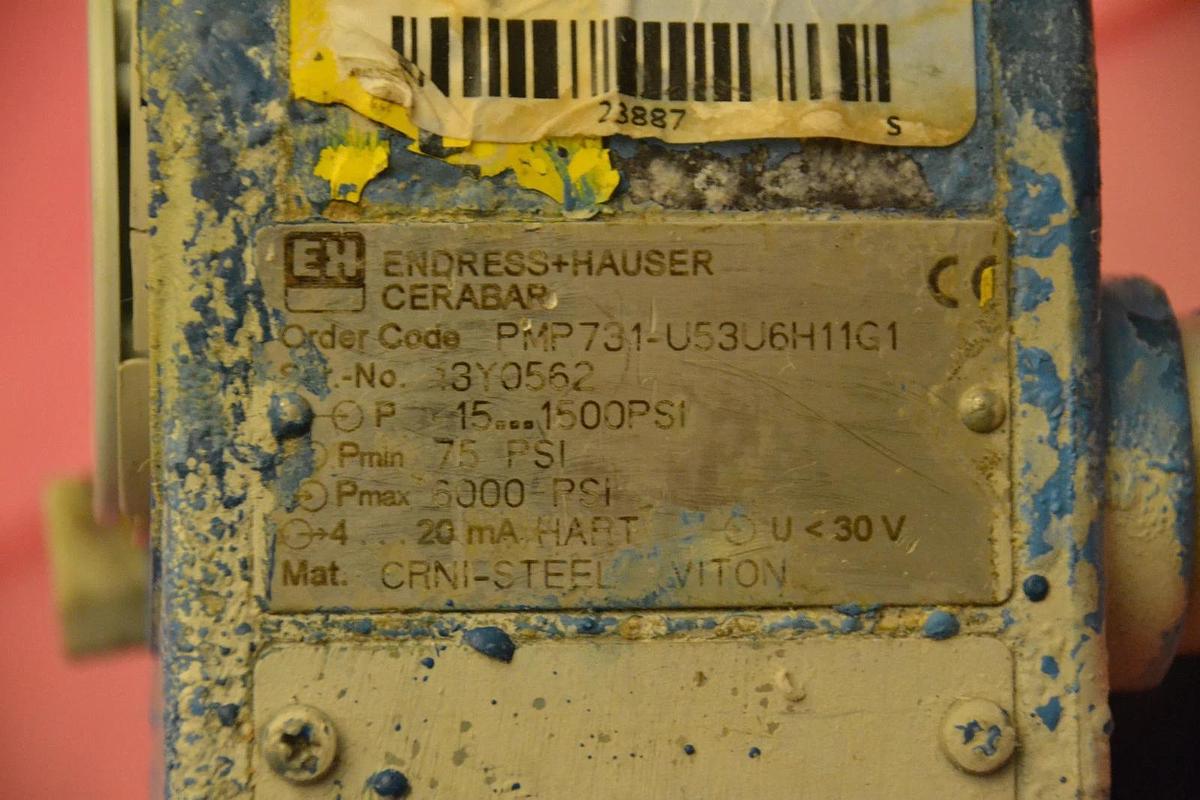 Used Endress + Hauser PSI TRASMITTER  PMP731-U53U6H11G1 PMP731U53U6H11G1