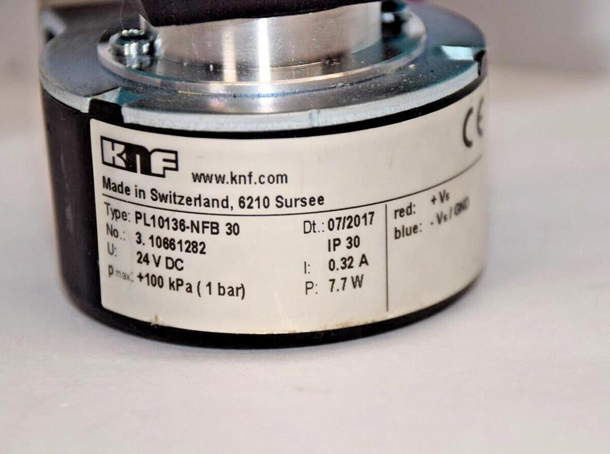 Used KNF PL10136-NFB-30 PL10136-NFB PL10136NFB30 Diaphragm Liquid Pump 24vdc