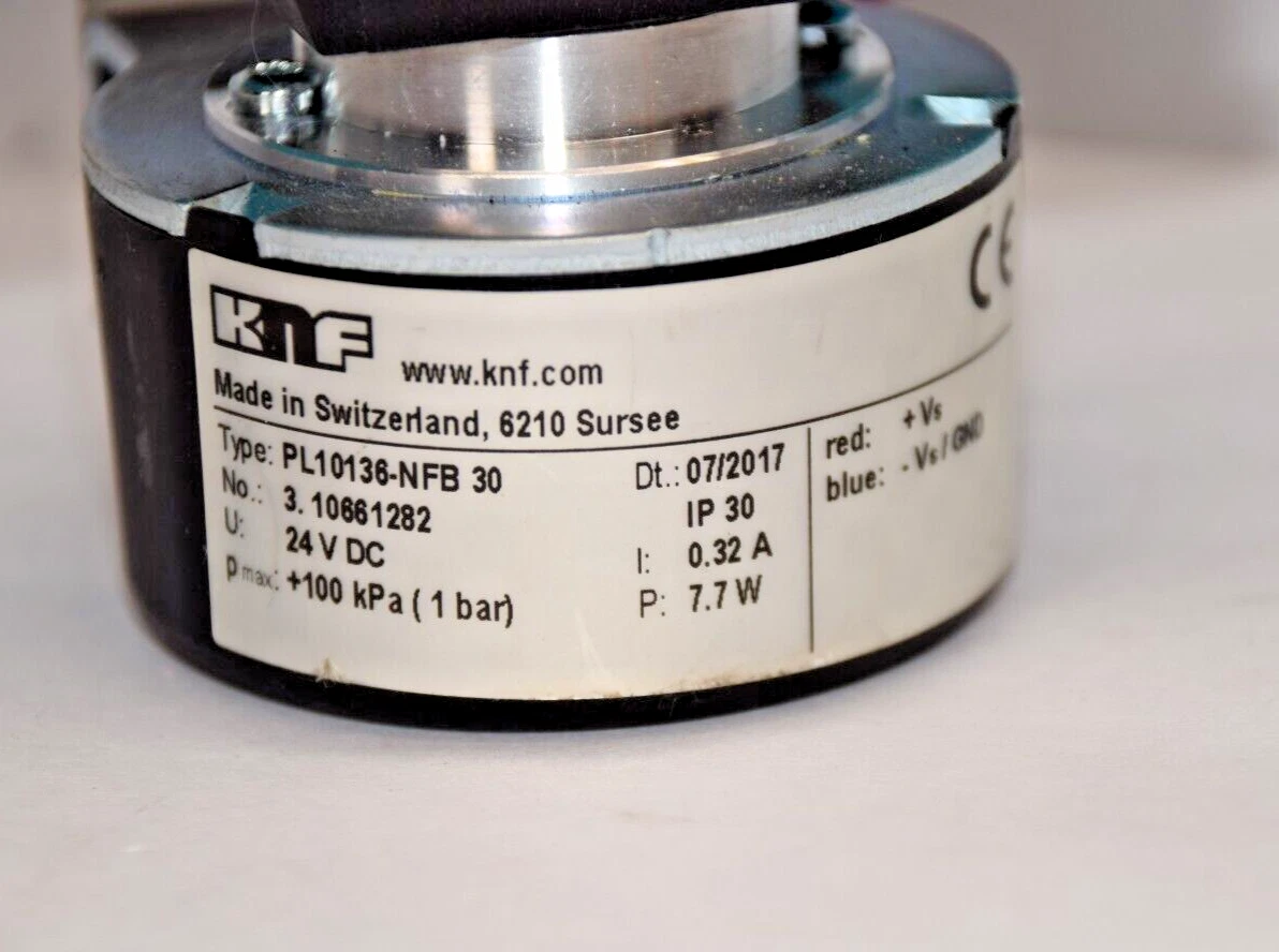 Used KNF PL10136-NFB-30 PL10136-NFB PL10136NFB30 Diaphragm Liquid Pump 24vdc