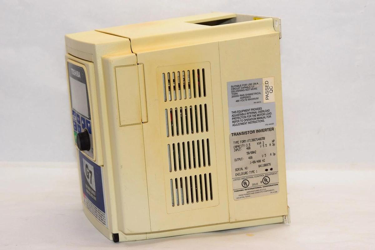 Used TOSHIBA VT130G7U4035B 3.5 KVA 3HP 460v Transistor Inverter Drive
