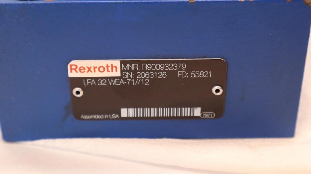 Rexroth Valve R900207848 / R900932379 / R901175644 Hydraulic Solenoid (New)