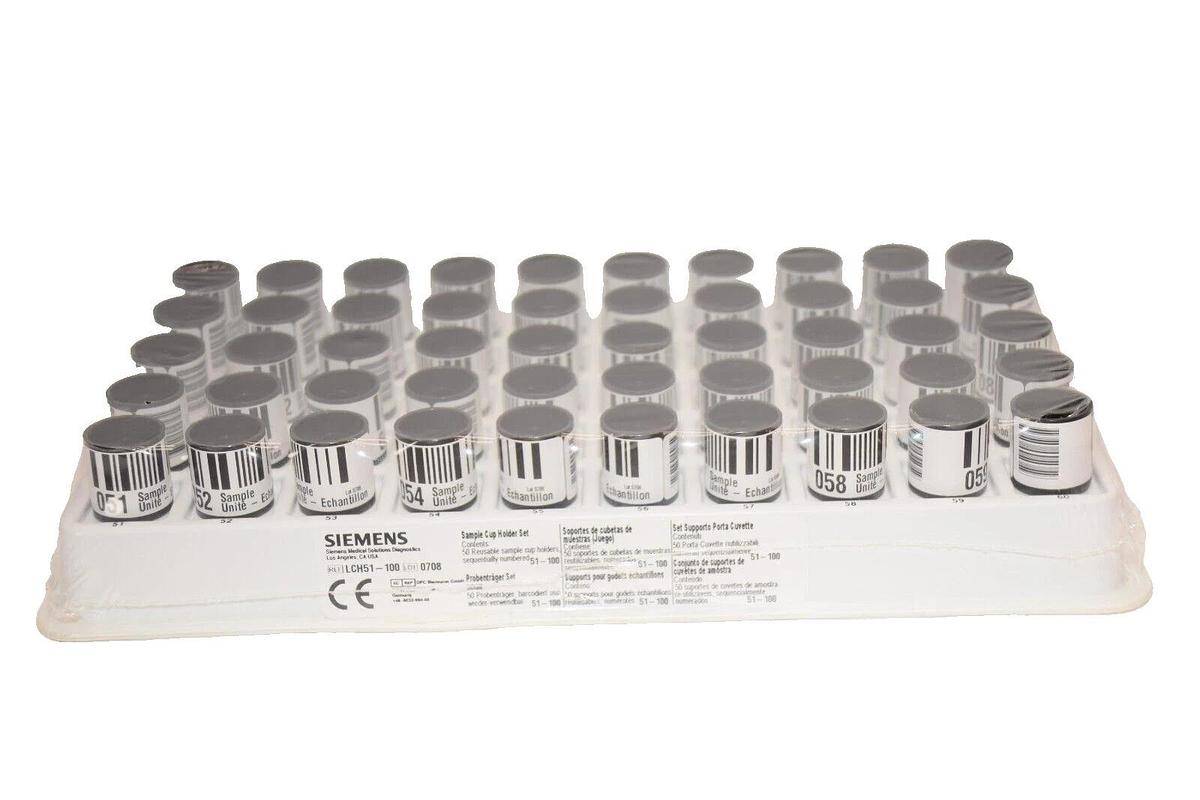(NEW - Pack of 50) SIEMENS MEDICAL SOLUTIONS LCH51-100 Sample Cup Holder Set