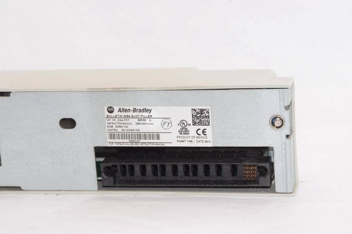 Used ALLEN BRADLEY Kinetix 6000 2094-PRF Series A 230Vac Slot Filler