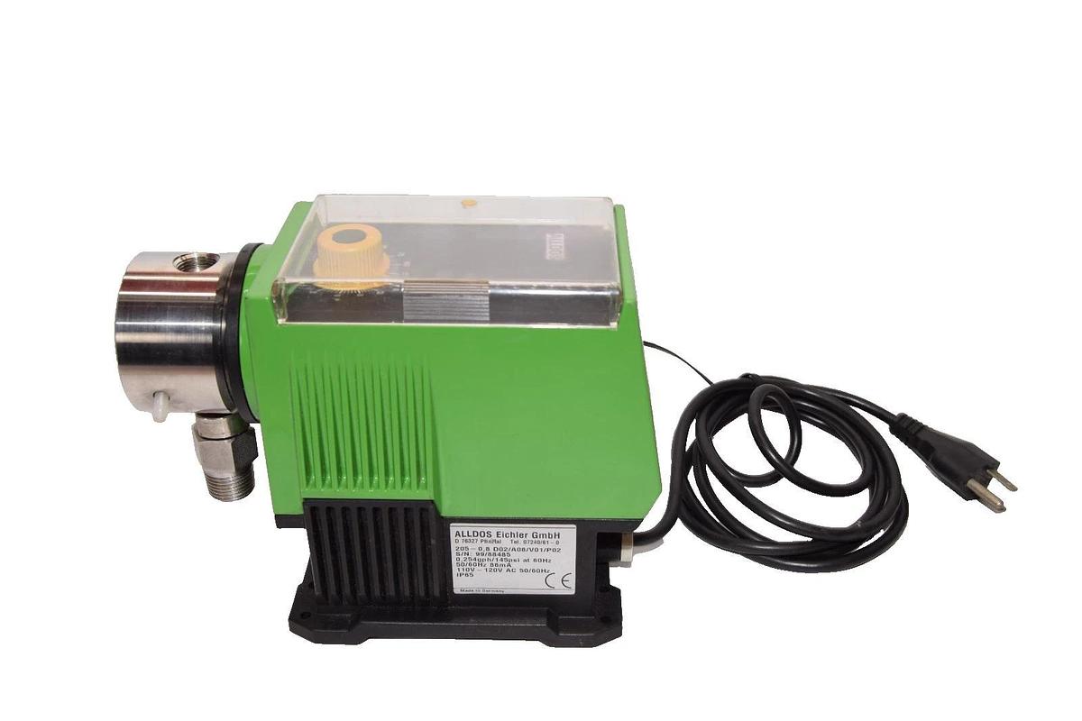 Used Alldos Eichler Gmbh 205-0.8 D02/A08/V01/P02 0.254gph Metering Pump