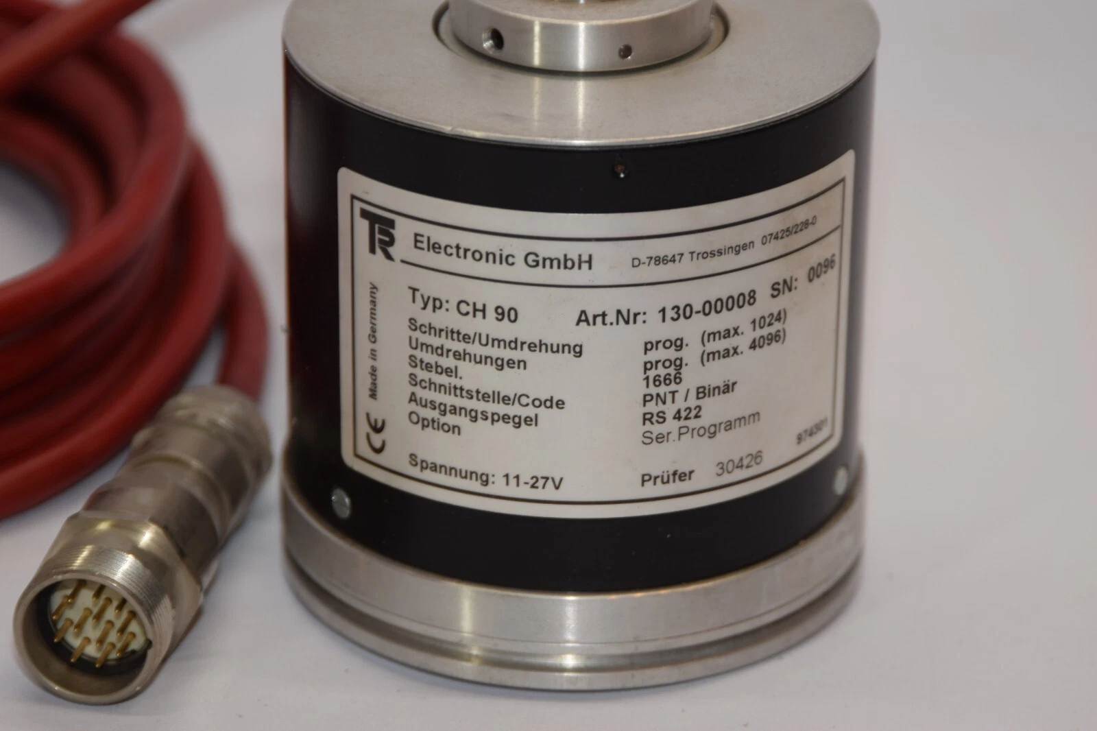 (NEW) TR ELECTRONIC GMBH CH90 130-00008 11-27V Encoder