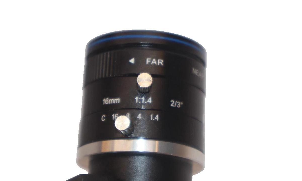 Used OMRON FZ-S2M , FZS2M Camera with 16mm 1:1.4 , 2/3" Opto Engineering Lens