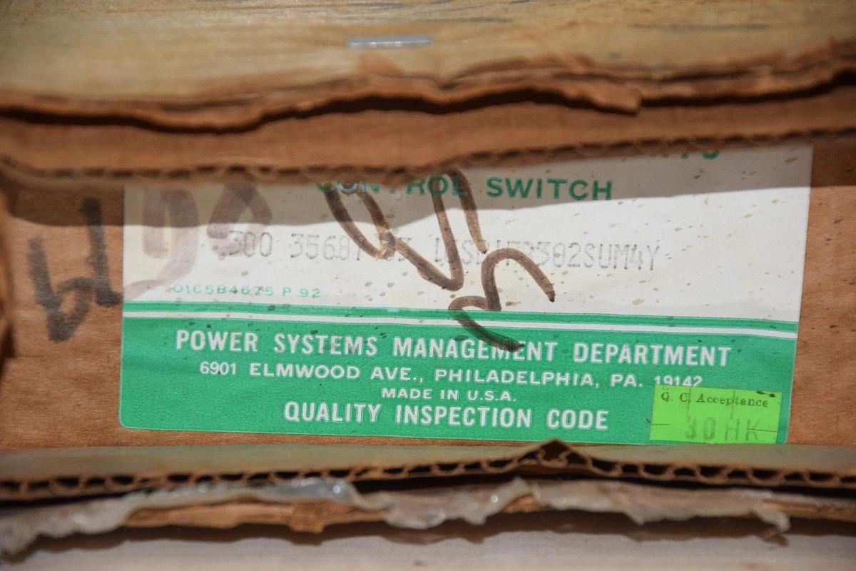 GENERAL ELECTRIC Rotary SWITCH CAM OPERATED 16SB1FB302SUM4Y New