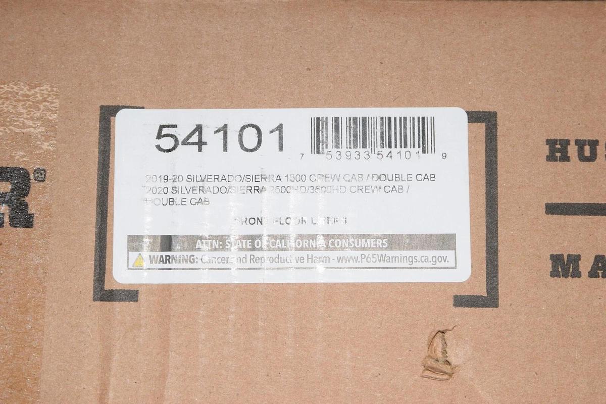 Husky 54101 X-act Contour Front Floor Liners Black  2019-2020 1500 2500 3500 NEW