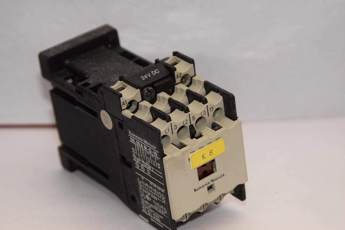 Used MOELLER DIL00AM-G-10 24Vdc Coil Contactor Relay