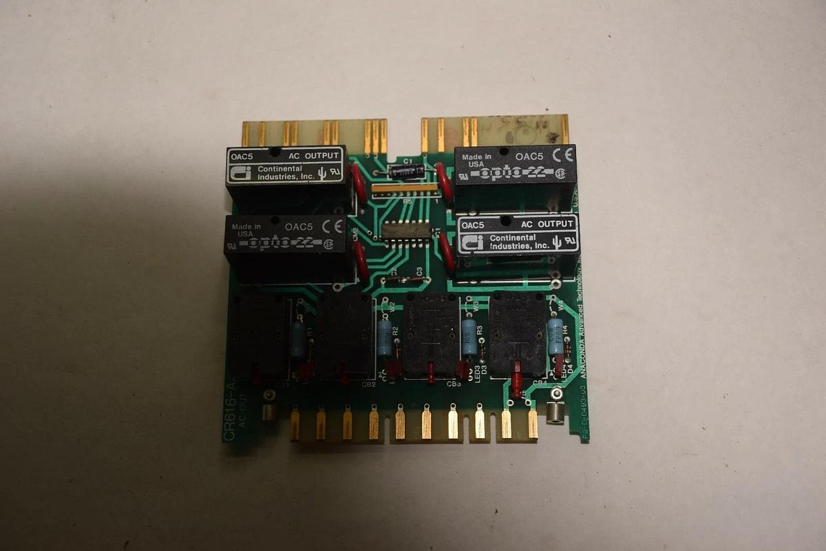 Used ANACONDA ADVANCED TECHNOLOGY CR616-A CR616A PB-D-0493-03 AC OUTPUT MODULE BOARD