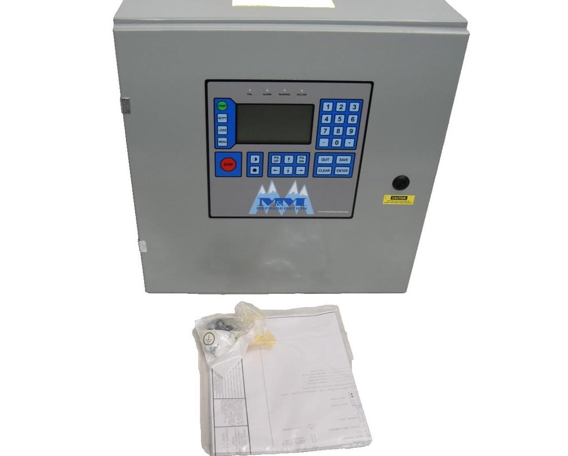 Used M&M Refrigeration Reciprocating Compressor ControlPanel M100408G11 Missing Board