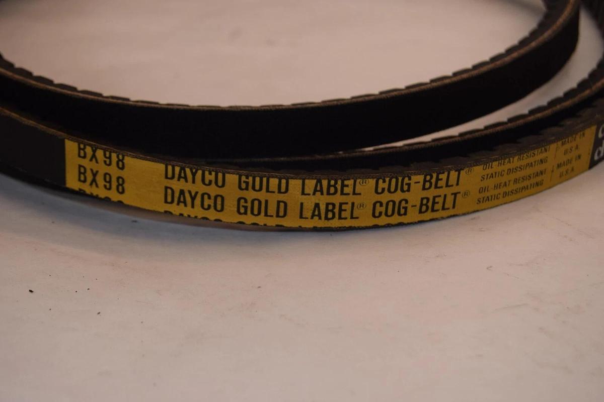 (NEW) DAYCO BX98 Gold Label Cogged V-Belt USA