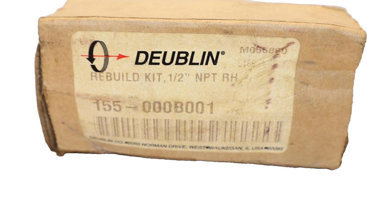 Deublin 155-000B001 1/2" NPT Rebuilt Kit 155000B001  (NIB)