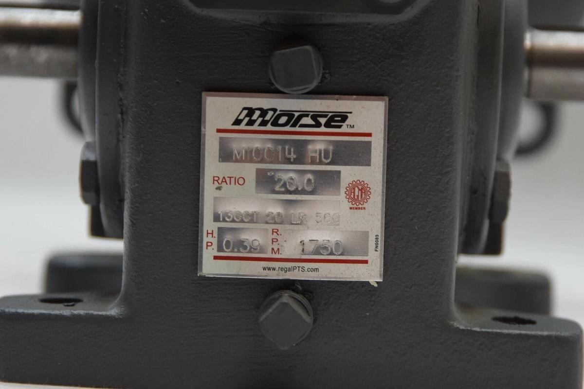 MORSE Dual Speed Gear Reducer MI0014 HU M10014HU MI0014HU 20:0 .39Hp 1750rpm NEW