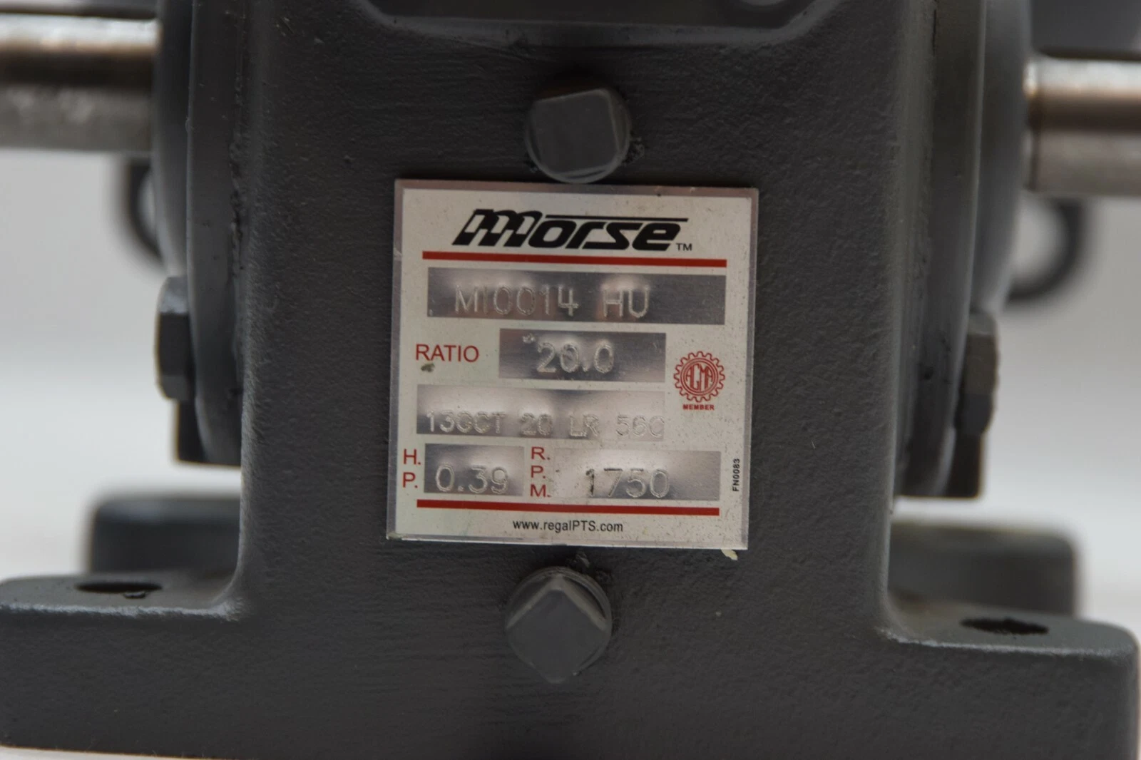 MORSE Dual Speed Gear Reducer MI0014 HU M10014HU MI0014HU 20:0 .39Hp 1750rpm NEW