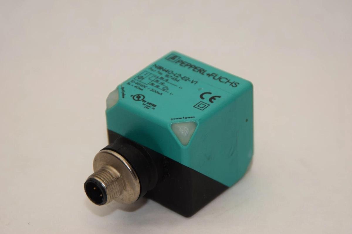 Used PEPPERL-FUCHS NBN40-L2-E2-V1 NBN40L2E2V1 40mm Ind. Prox Switch  *No Hardware*