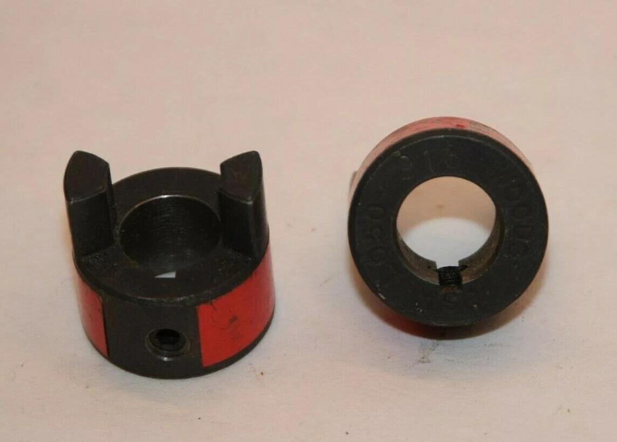 (NEW - Lot of 2) TB WOODS USA L-050 L050916 9/16" Bore L-Jaw Coupling