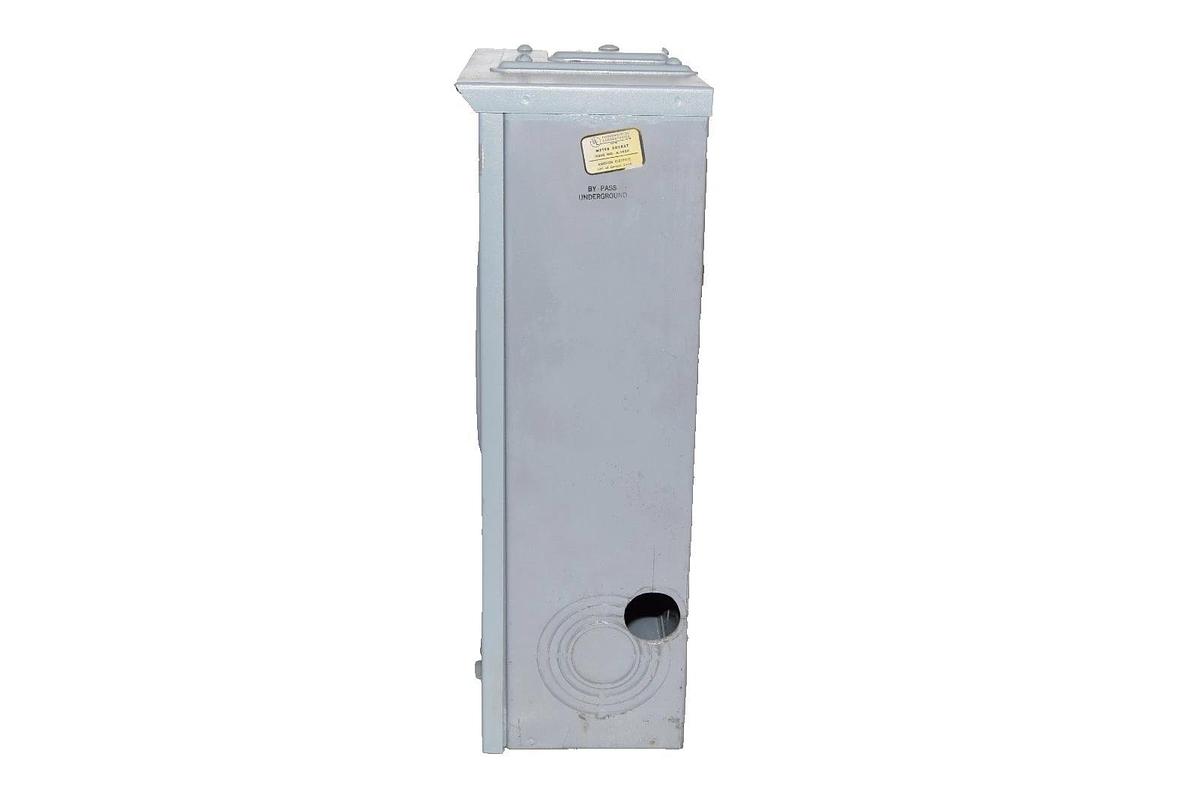Used Anchor Electric Meter Socket Enclosure U50000 U40000 200A 200 Amp 600v 3ph 4w