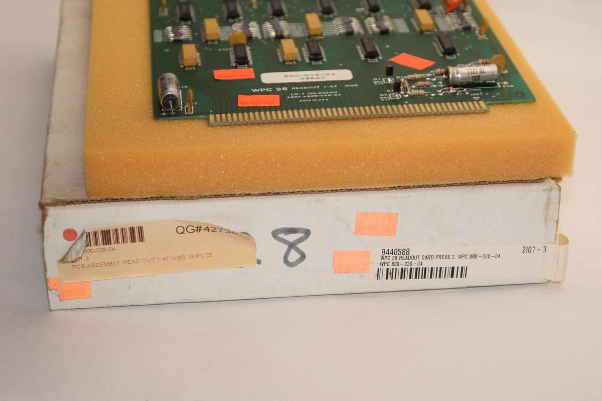 (NEW) WPC 28 800-028-04 80002804 WBS Readout Card