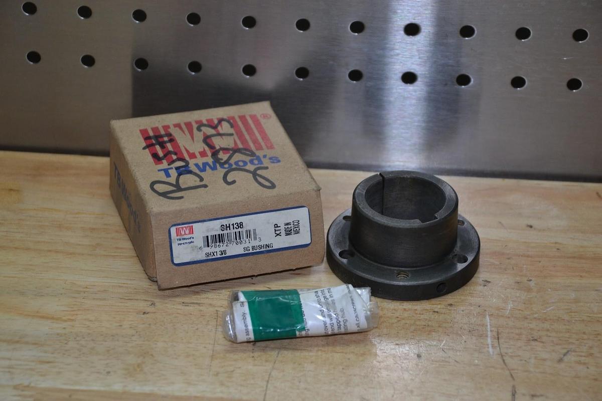 TB WOODS SH138 SHX1 3/8 SG BUSHING NEW