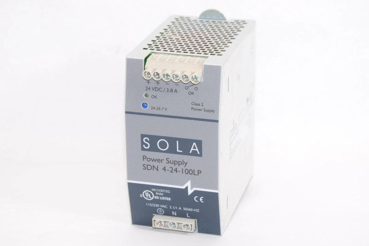 Used SOLA Power Supply  SDN 4-24-100LP 115/230Vac 2.1/1A 50/60Hz SDN424100LP