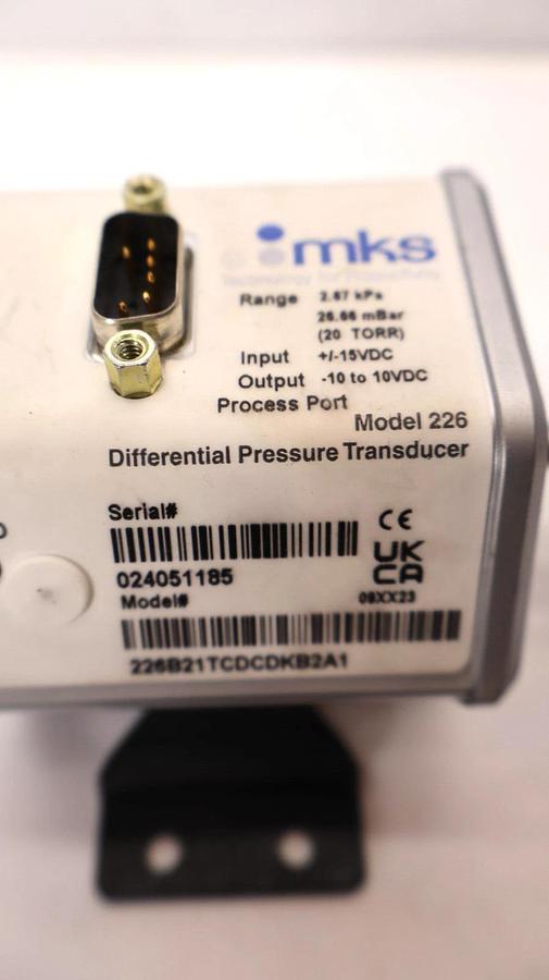 Used MKS 226 , 226B21TCDCDKB2A1 2.67kPa Differential Pressure Transducer *NOS*