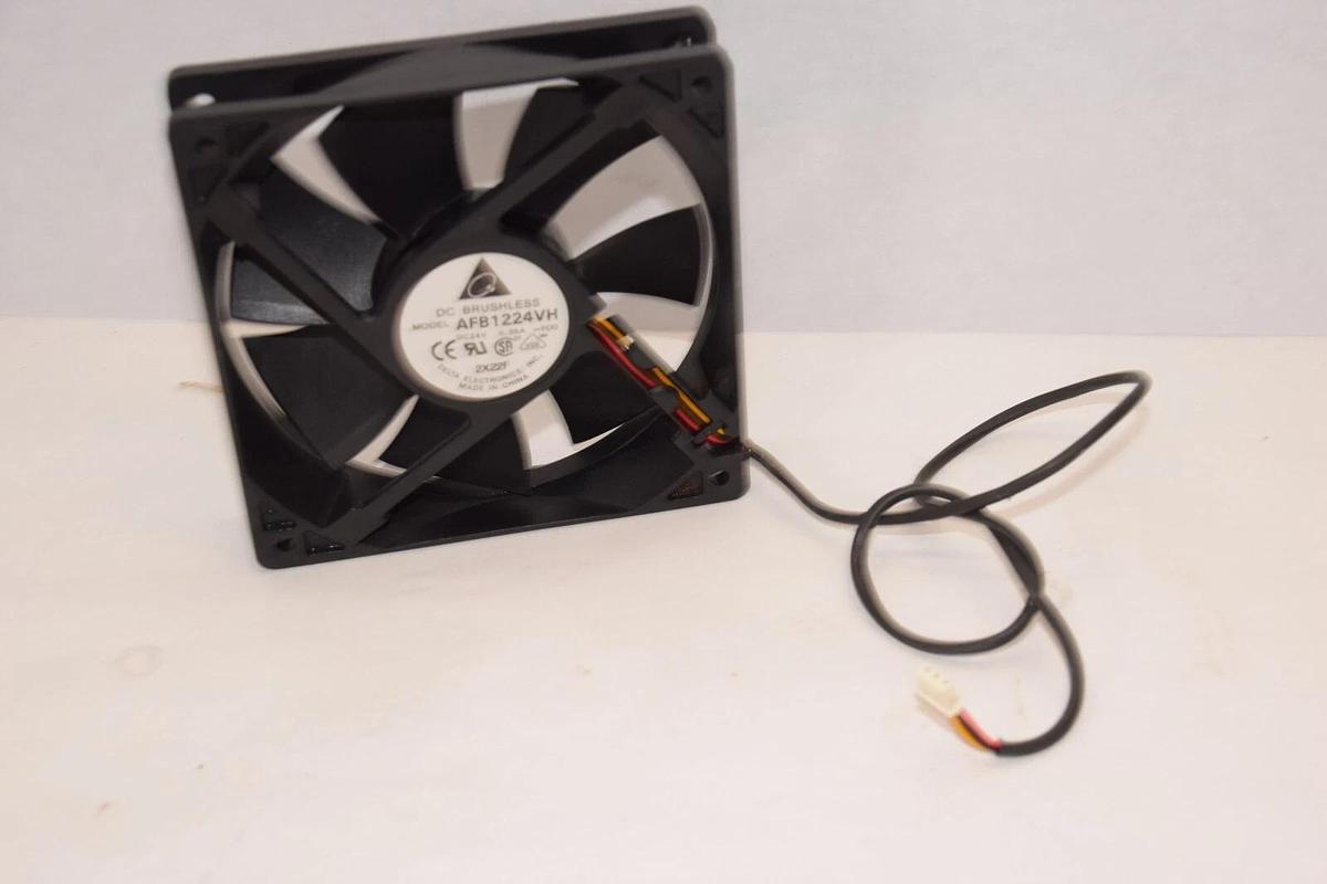 Used DELTA ELECTRONICS AFB1224VH 24vdc 2-Wire Inverter Cooling Fan Brushless