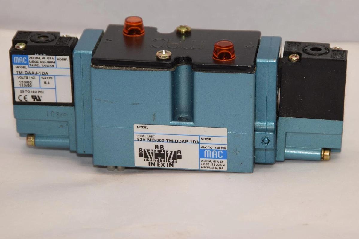 (NEW) MAC 82A-MC-000-TM-DDAP-1DA 150psi With TM-DAAJ-1DA Solenoid Valve