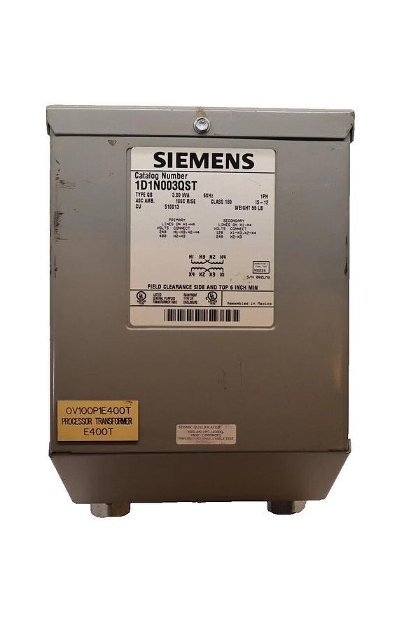 Used SIEMENS 1D1N003QST Type QB 1PH 3.00kVA 3kva 3 KVA 60Hz Processor Transformer