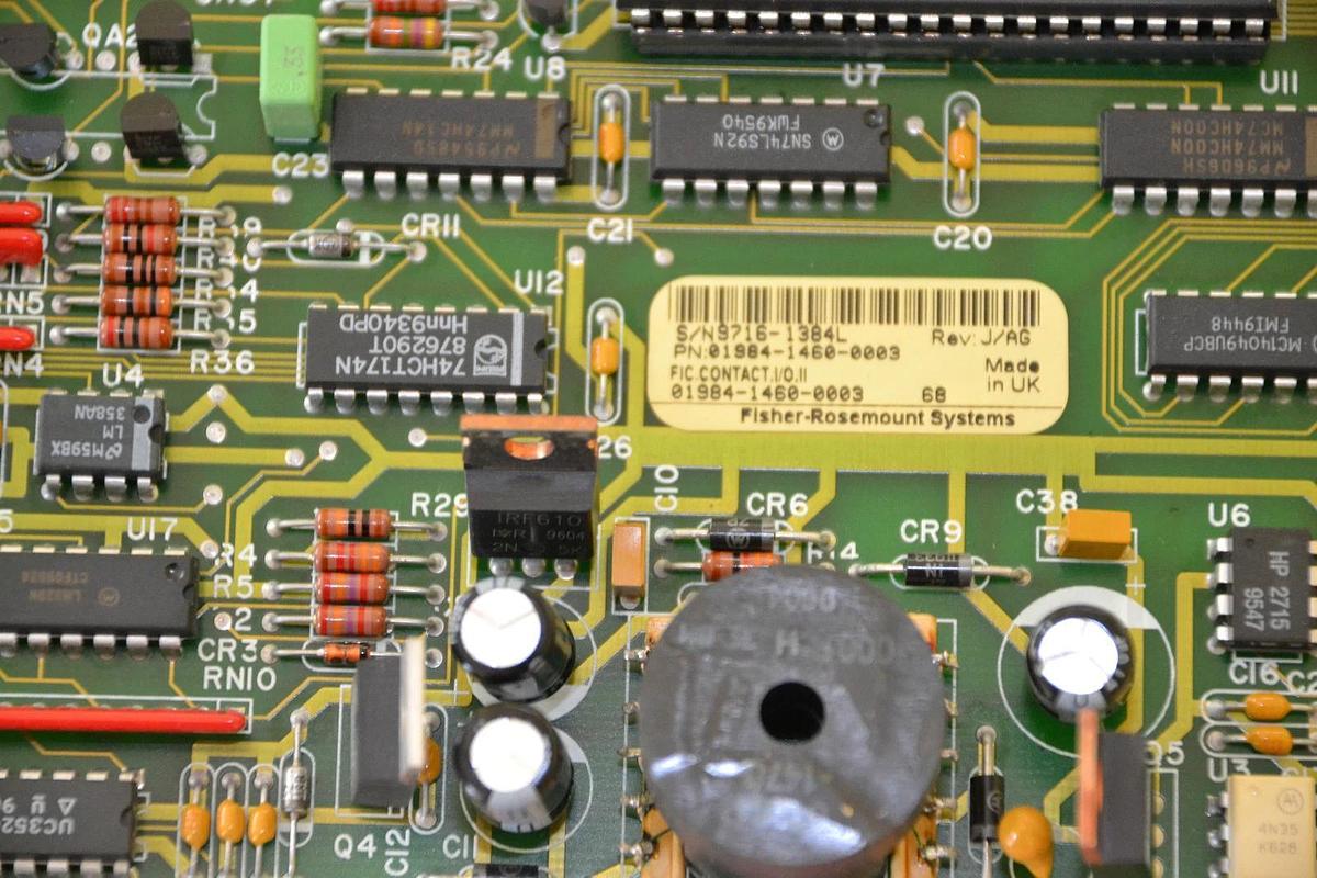 Used FISHER ROSEMOUNT POWER SUPPLY BOARD CARD PWA 01984-1460-0003 0198414600003