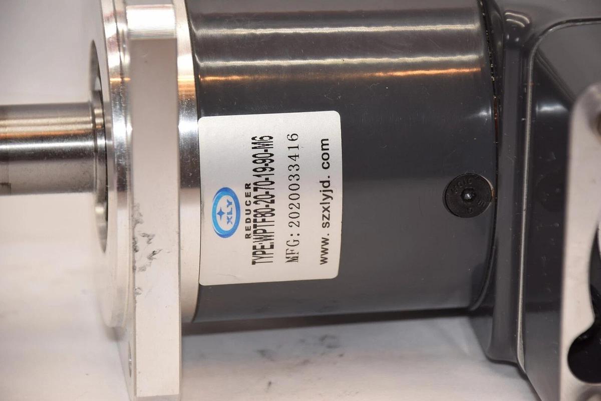 Used XLY WPTF80-20-70-19-90-M6 , WPTF8020701990M6 20.10mm Shaft Right Angle Gearhead