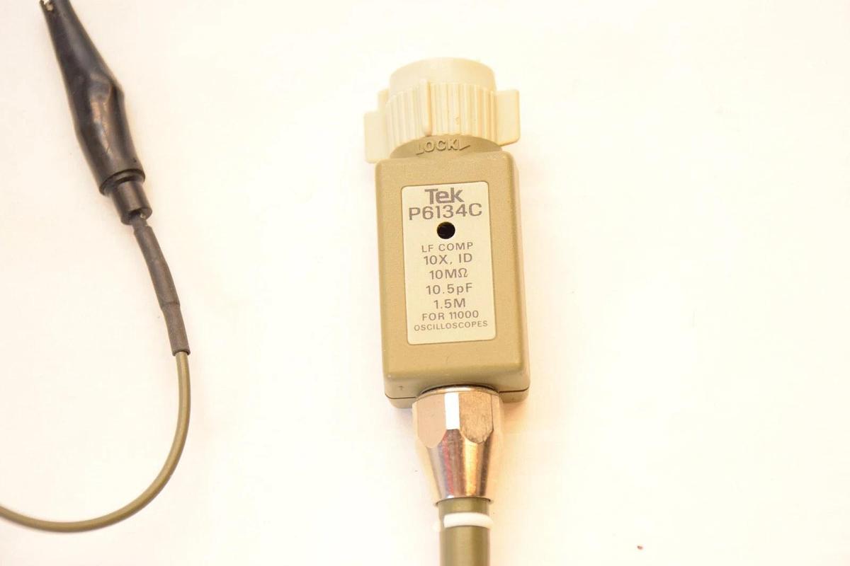 Used TEK P6134C 10x ID 10MΩ 10.5pF 1.5 Meter Oscilloscope Probe