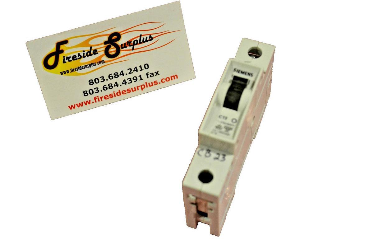 Used SIEMENS 1p CIRCUIT BREAKER 5 SX21 5SX21 C13 5SX21-C13 230/400V 1 pole