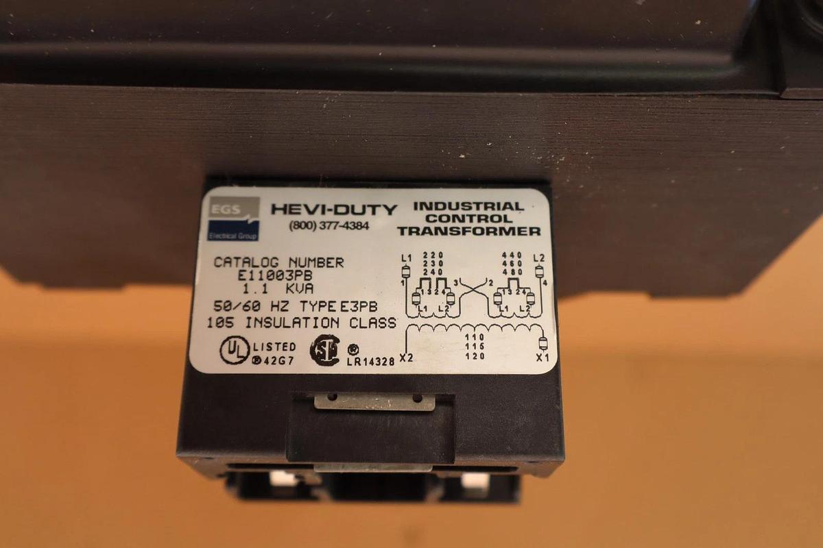 EGS Hevi-Duty Industrial Control Transformer E11003PB 1.1kva E3PB (New, dmg)