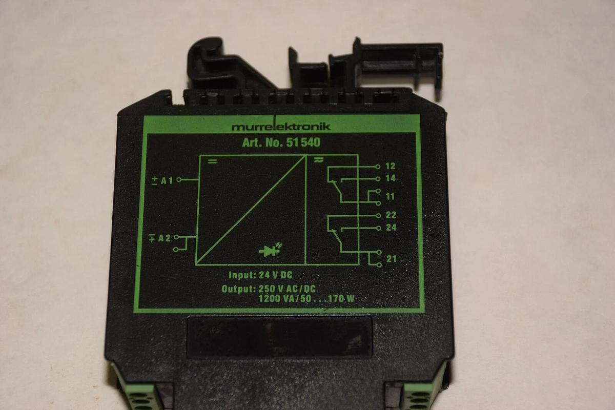 Used MURRELEKTRONIK 51 540 51540 24V 250V AC/DC 1200 VA/50..170W RELAY