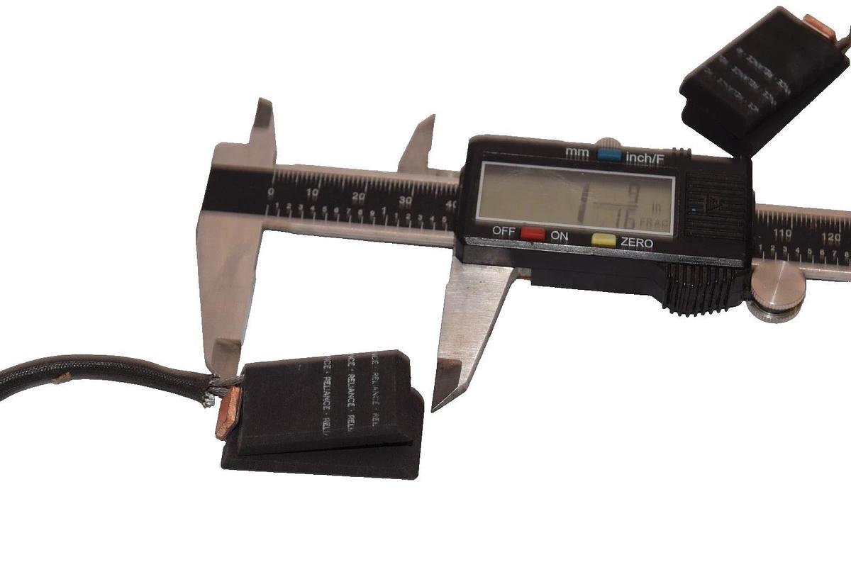 Reliance RE44CC G9 , 1-9/16" x 3/4" x 3/8"  Carbon Motor Brush (New - Lot of 3)