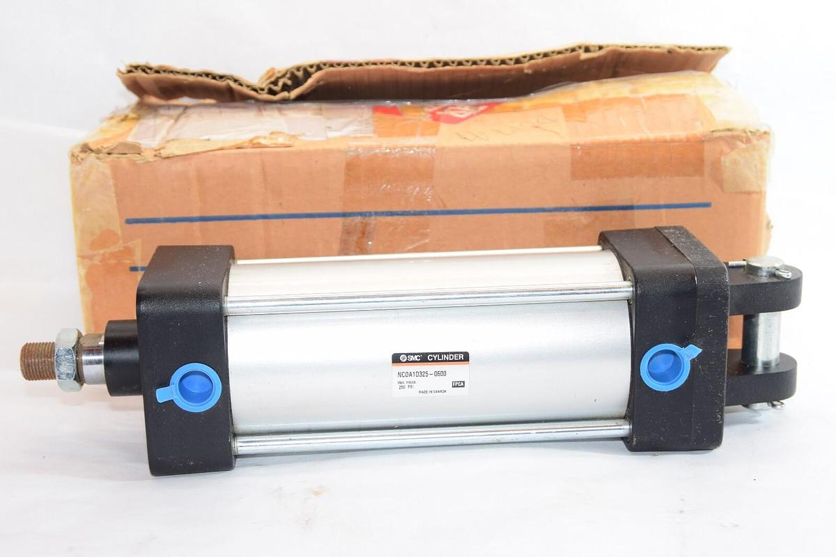 (NEW) SMC NCDA1D325-0600 250psi Pneumatic Air Cylinder